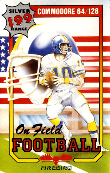 On-Field Football box art for Commodore 64